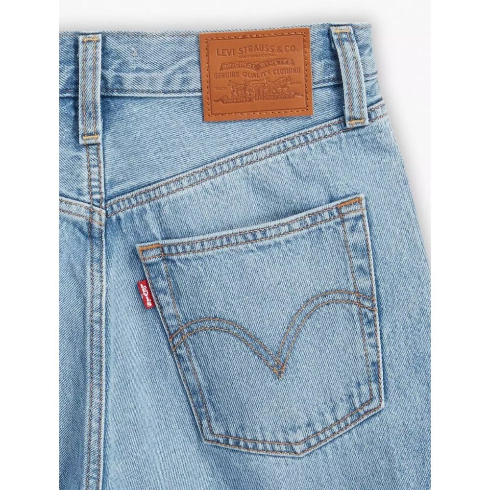 Levi's 34x32 Premium Ribcage Wide Leg Women's Jeans Far And Wide Light Wash - Picture 8 of 9